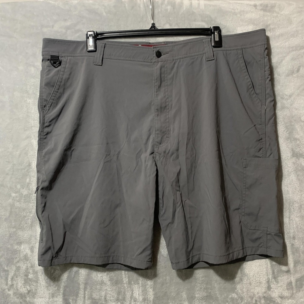 Wrangler Outdoor Shorts Mens 46 NW985IG Nylon Spandex Cargo Hiking Trail Zip